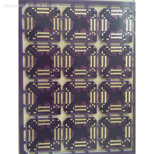 4 layer FR4 1.6mm Purple Solder ENIG PCB